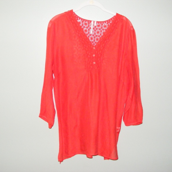 Orange Lace Top Grande and Green - Picture 2 of 8